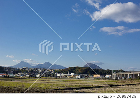 由布岳 鶴見岳 高崎山 由布岳 鶴見岳 高崎山 26997428