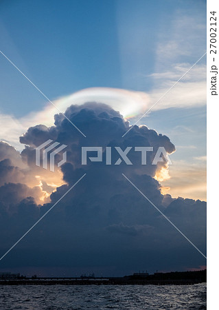 Cloud rainbow shine colorful weird on sky Cloud rainbow shine colorful weird on sky 27002124