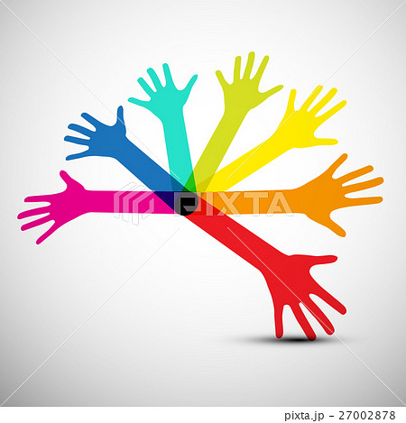 Colorful Hands Vector Colorful Hands Vector 27002878