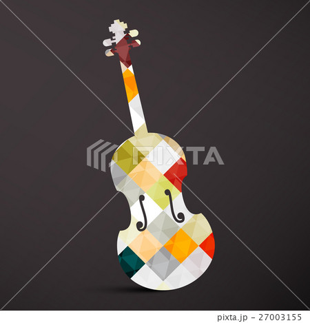 Violin. Abstract Vector Musical Instrument. Violin. Abstract Vector Musical Instrument. 27003155