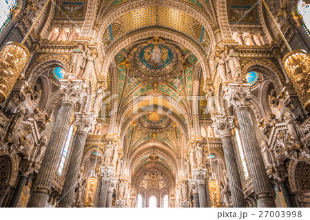 Inside The La Fourviere Church In Lyon France Inside The La Fourviere Church In Lyon France 27003998