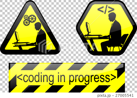 coding in progress signs - Stock Illustration [27005541] - PIXTA