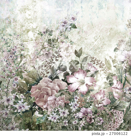 Abstract flowers watercolor painting. Spring Abstract flowers watercolor painting. Spring 27006122