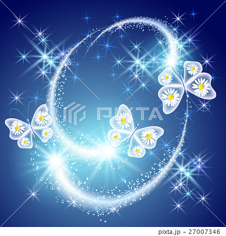 Butterfly with glowing firework 27007346