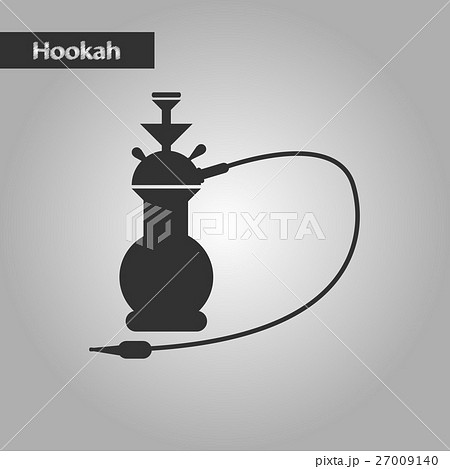 black and white style icon Eastern hookah 27009140