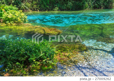Blue Eye summer view (Albania). Blue Eye summer view (Albania). 27009262