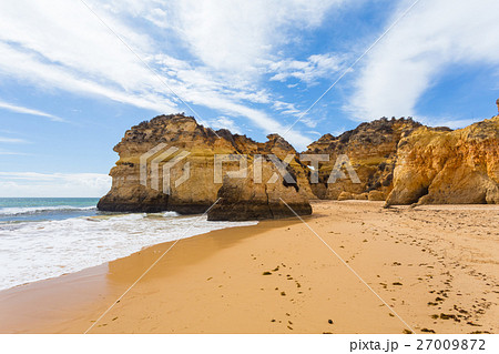 Rocky cliffs on the coast of the Atlantic ocean Rocky cliffs on the coast of the Atlantic ocean 27009872