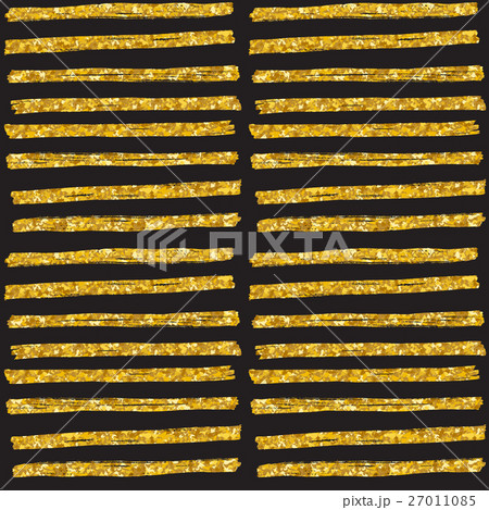 Hand drawn seamless gold glitter pattern. vector 27011085