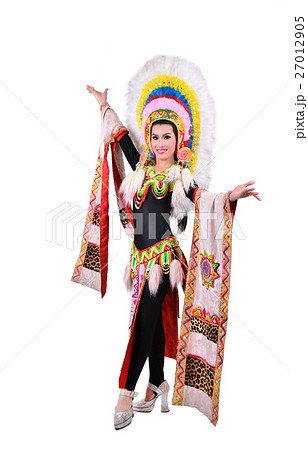 cabaret dancer isolated 27012905