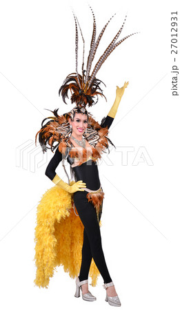 cabaret dancer isolated 27012931