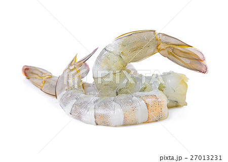 raw prawns,shrimps isolated on white background raw prawns,shrimps isolated on white background 27013231