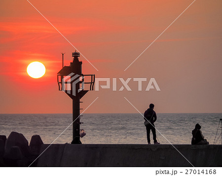 夕日 日没 夕焼け 27014168