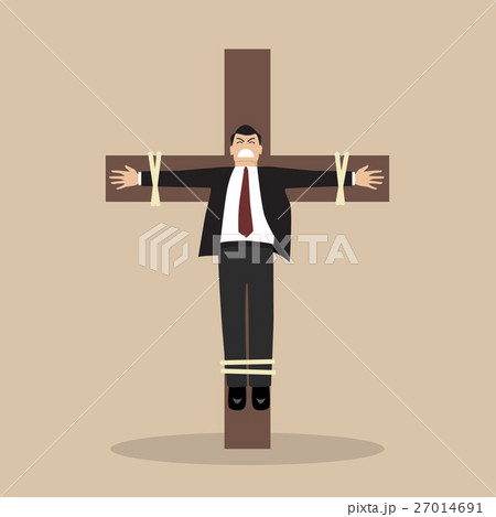 Crucified business man Crucified business man 27014691