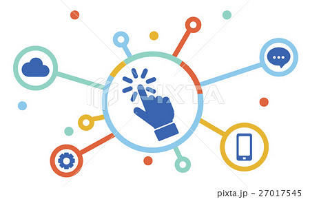 Click Online Connection Graphic Concept Click Online Connection Graphic Concept 27017545