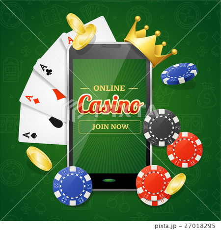 Casino Online Mobile Concept. Vector 27018295