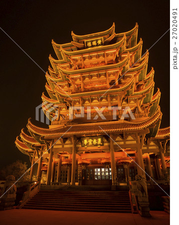 黄鶴楼 ライトアップ 黄鶴楼 ライトアップ 27020491