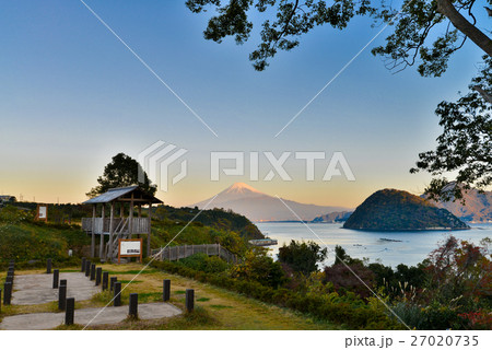 【静岡県】沼津の長浜城址と富士山 27020735