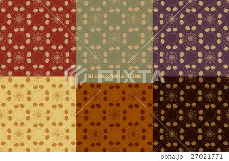 Seamless floral pattern collection 27021771