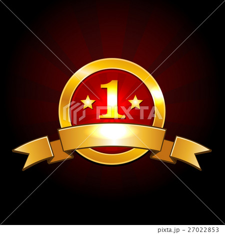 Award label with ribbons Vector 27022853