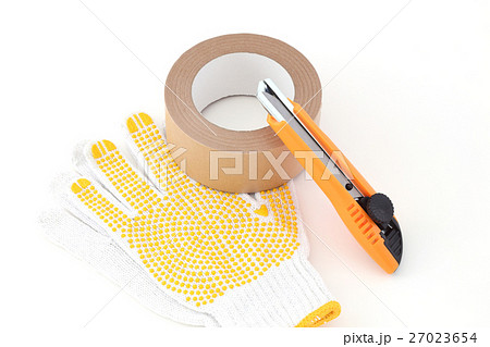 軍手とカッターとガムテープ 27023654
