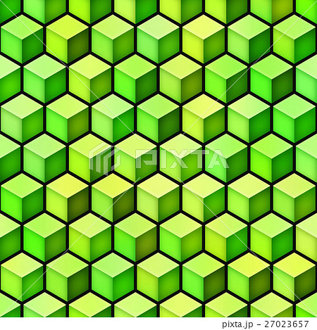 Gradient Cubes Tiling. Seamless Multicolor Pattern 27023657