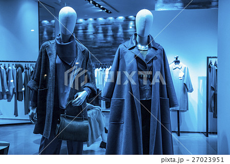 Autumn winter collection in a clothing store Autumn winter collection in a clothing store 27023951