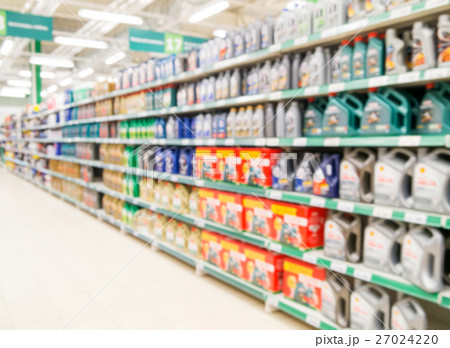 Blurred colorful motor oil bottles Blurred colorful motor oil bottles 27024220