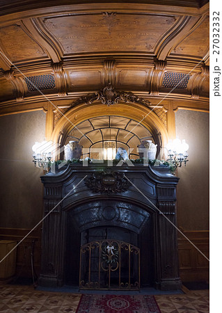 Vintage marble fireplace. House of Scientists - a Vintage marble fireplace. House of Scientists - a 27032332