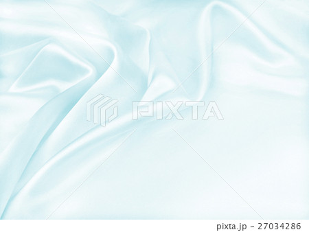 Smooth elegant blue silk or satin luxury cloth 27034286