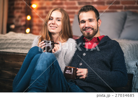 Young couple at home 27034685