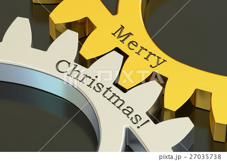 Merry Christmas concept on the gearwheels 27035738