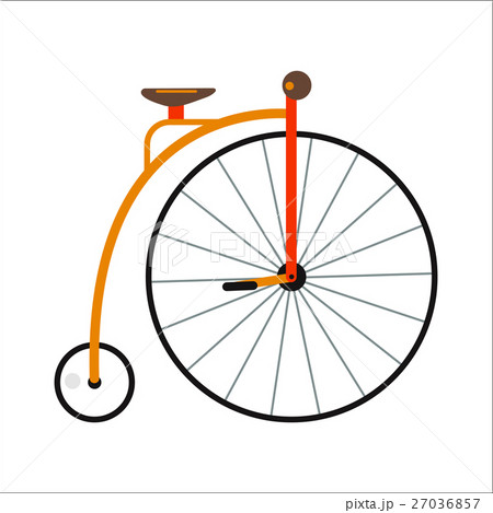 Bicycle flat style isolated on white background Bicycle flat style isolated on white background 27036857