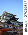 【秋晴れの名古屋城天守閣】 【秋晴れの名古屋城天守閣】 27039647