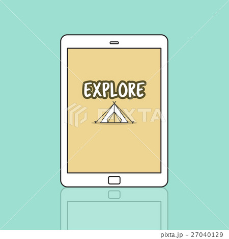 Outdoors Camping Tent Graphic Concept Outdoors Camping Tent Graphic Concept 27040129