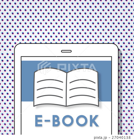 Open Pages Book E-Book Online Learning Graphic Concept 27040138
