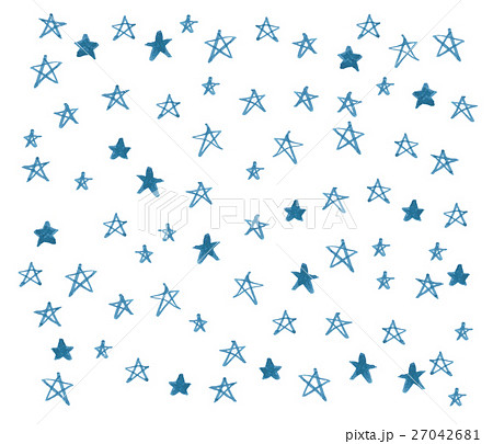 青い星の背景のイラスト素材 27042681 Pixta