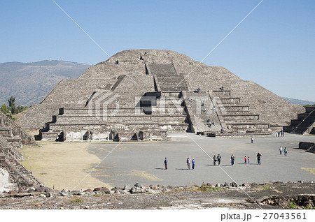 メキシコ テオティワカン遺跡 月のピラミッド メキシコ テオティワカン遺跡 月のピラミッド 27043561