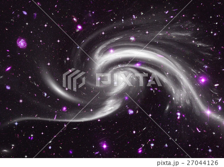 Stars, dust and gas nebula in a far galaxy 27044126