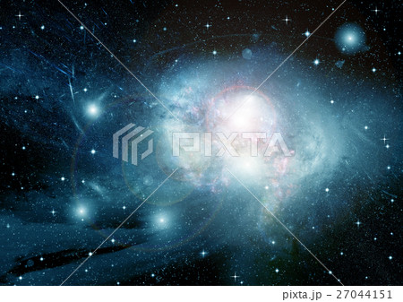 Stars, dust and gas nebula in a far galaxy 27044151