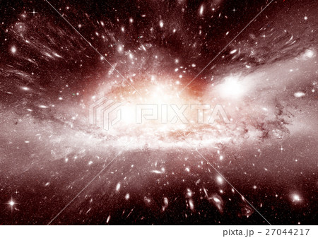 Stars, dust and gas nebula in a far galaxy 27044217