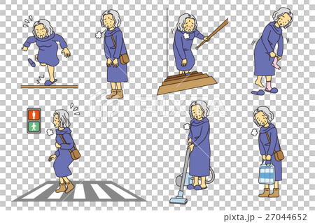 おばあさんロコモチェック 27044652