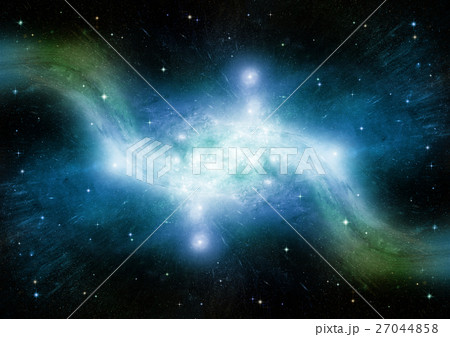 Stars, dust and gas nebula in a far galaxy 27044858