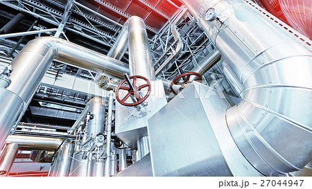 Industrial zone, Steel pipelines and valves Industrial zone, Steel pipelines and valves 27044947