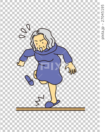 おばあさんつまずく 27045195