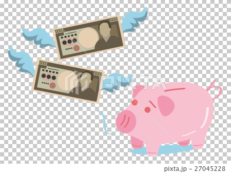 イラスト素材 貯金と貯蓄のイラスト素材