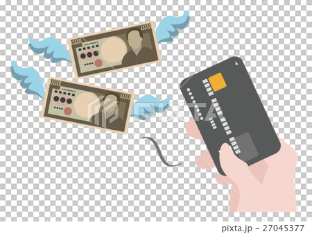 插圖素材信用卡和浪費 27045377