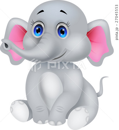Cute elephant cartoon Cute elephant cartoon 27045553