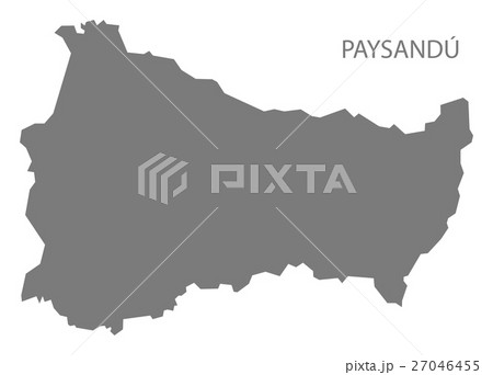 Paysandu Uruguay Map greyのイラスト素材 27046455 - PIXTA