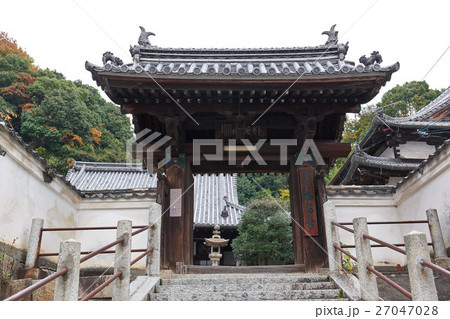 竹原町並み保存地区、西方寺の山門、広島県 竹原町並み保存地区、西方寺の山門、広島県 27047028