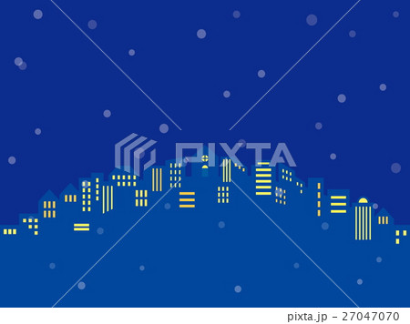 都市風景　雪 27047070